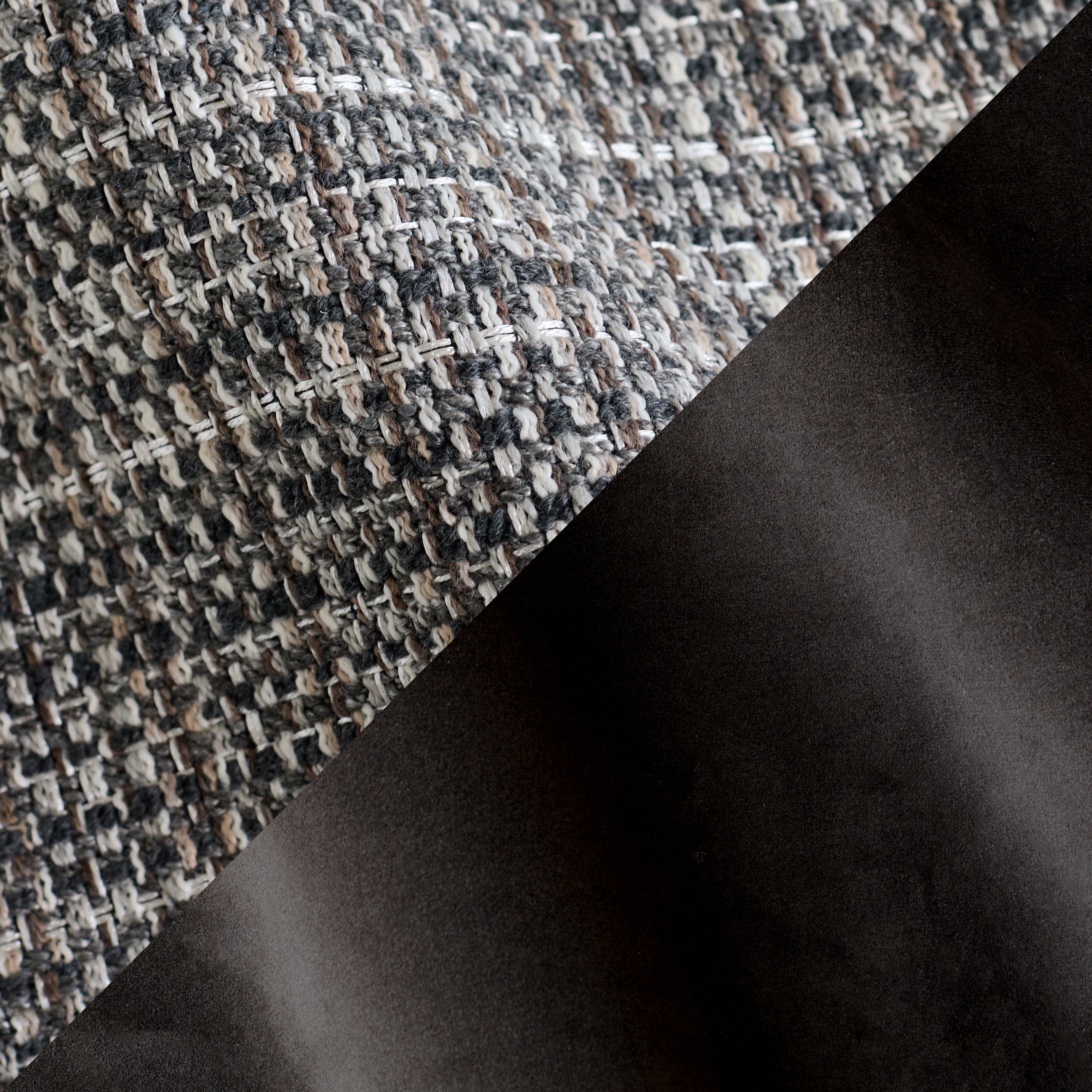 Dark Mocha Bold Weave with Dark Mocha Recycled Velvet