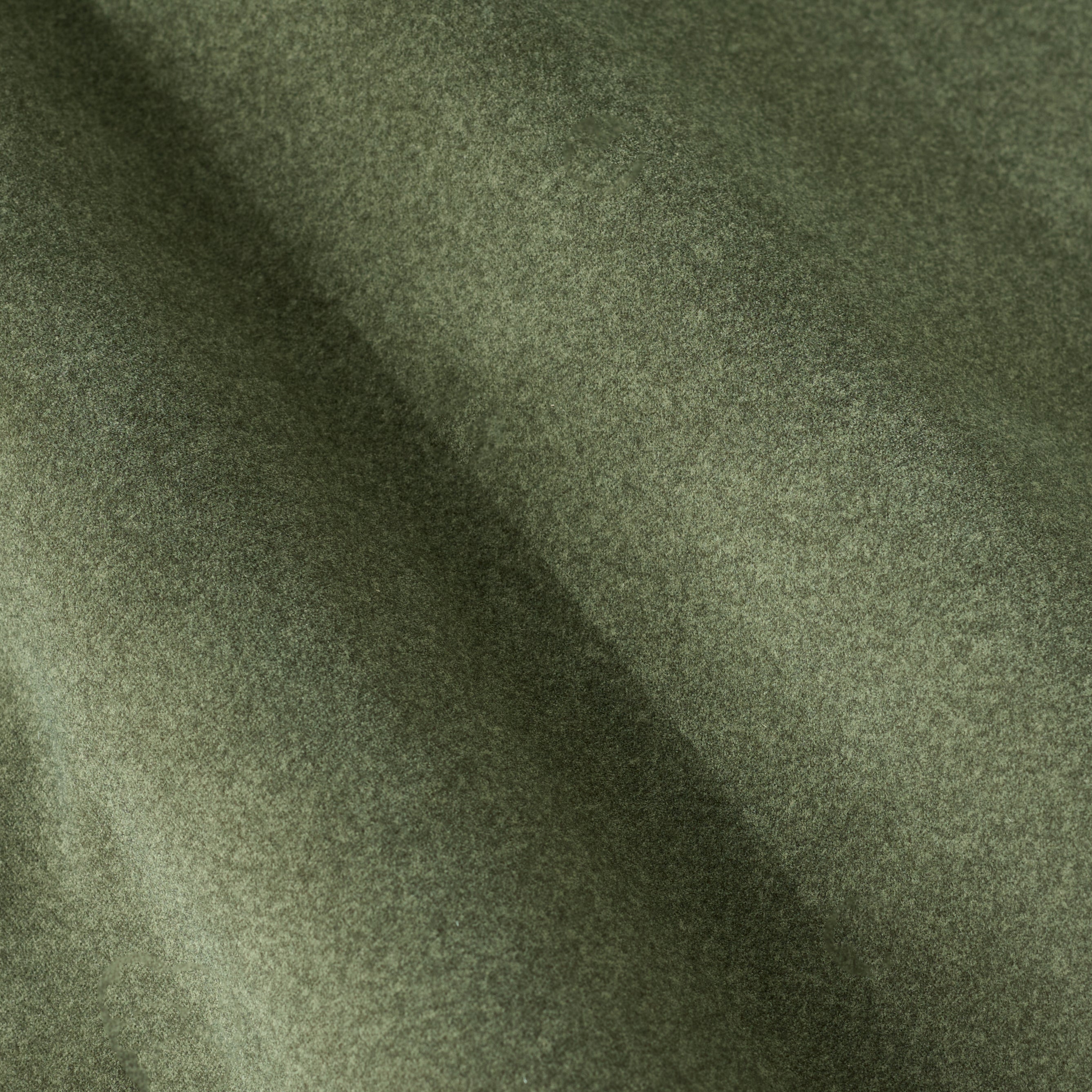 Olive Green Smooth Plush Fabric