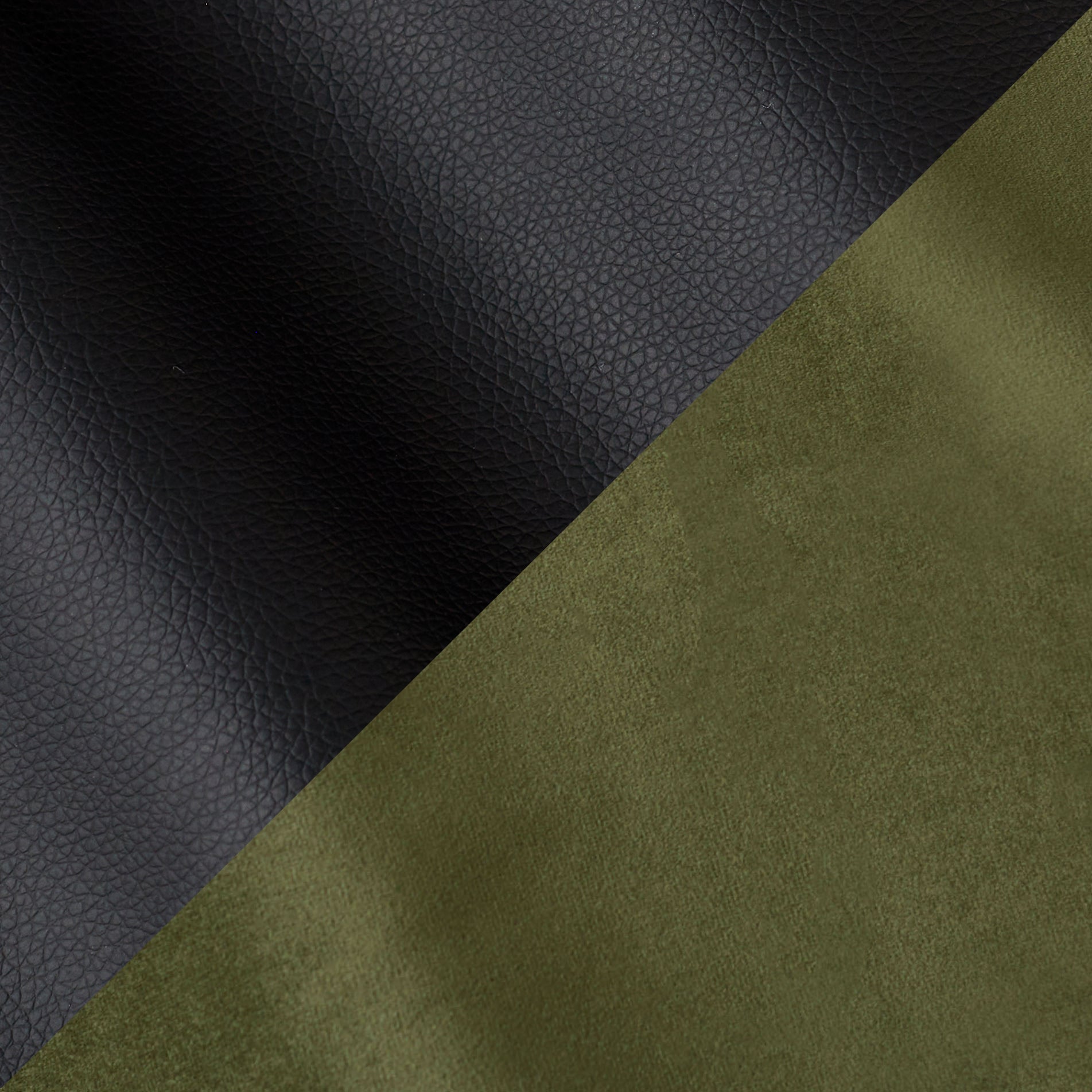 Olive Green Signature Velvet & Black Durosoft Leather II