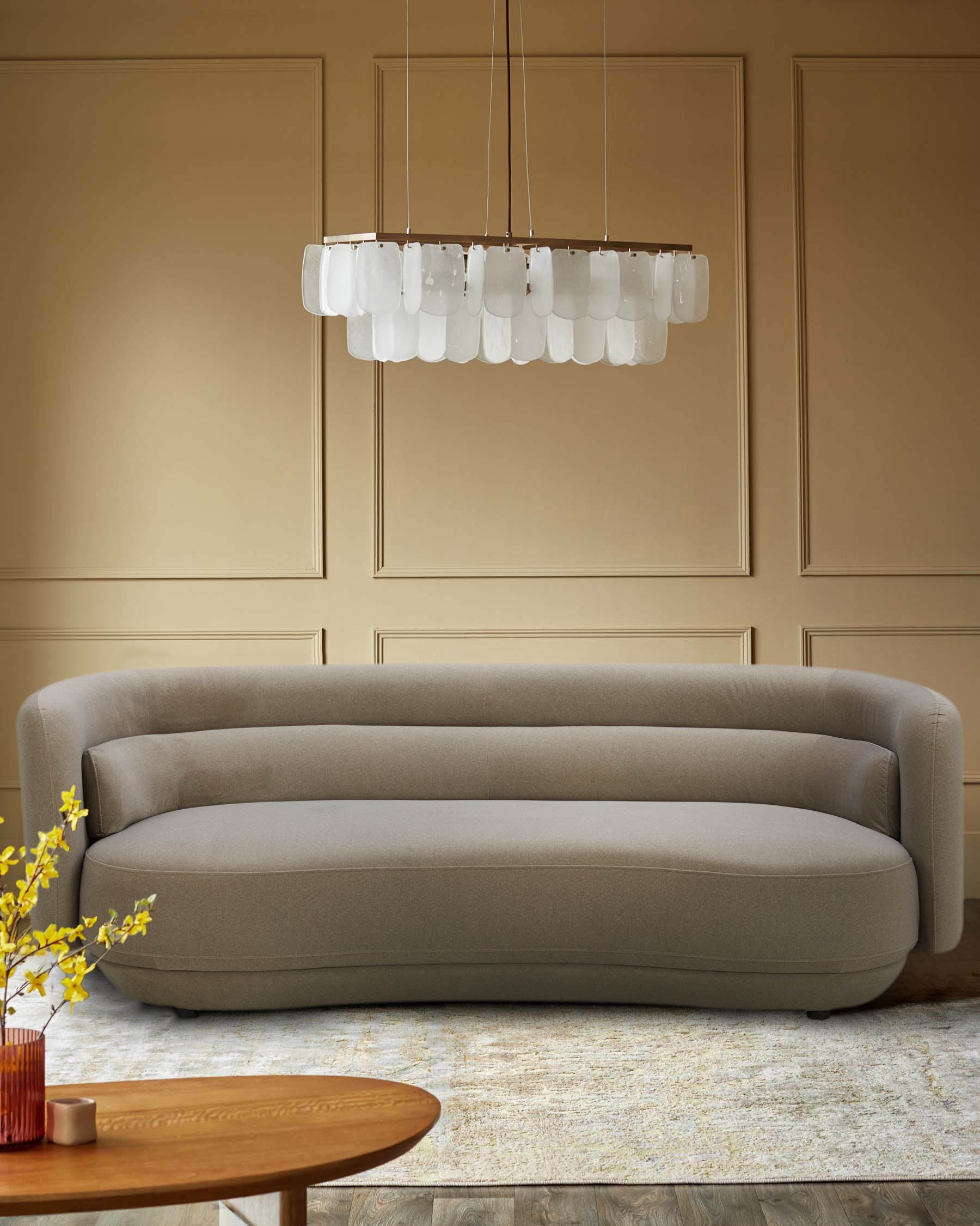 Henry mocha fabric 3 seater sofa