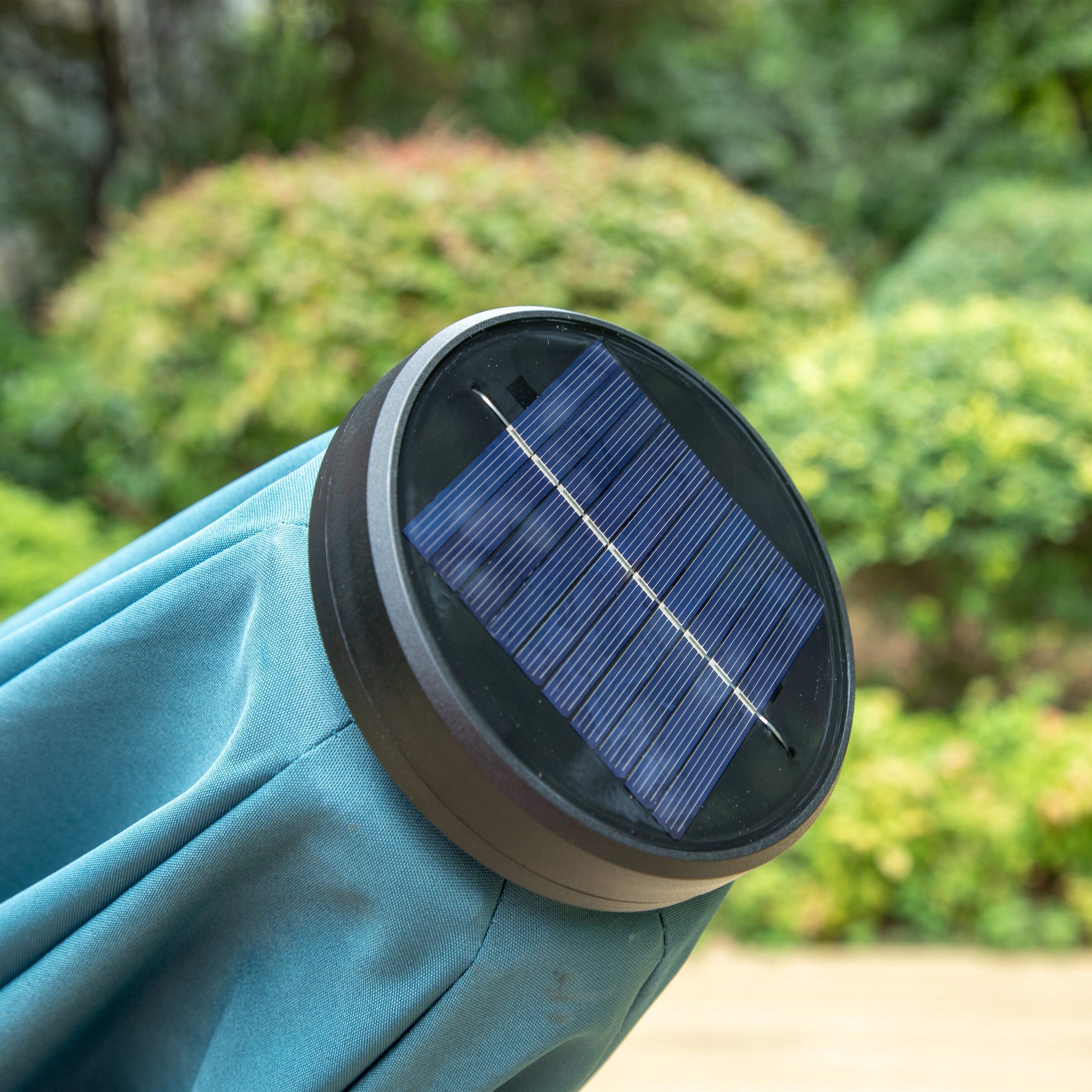 MAISON ARTS 10ft 3 Tier Auto-tilt Patio Umbrella Outdoor Double Vented Umbrella with LED Lights