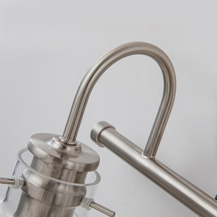 2/3 Light Bathroom Vanity Light Wall Sconce with Glass Shade