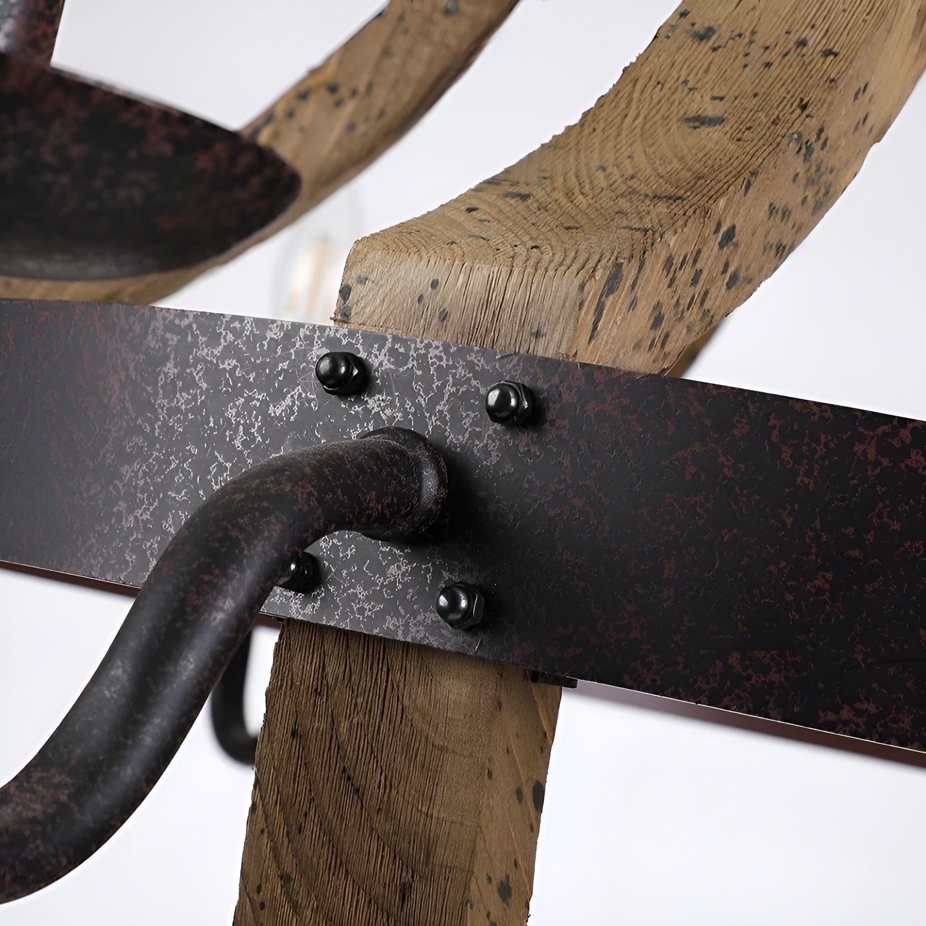 12 Light French Country Style Two Tier Wine Barrel Chandelier