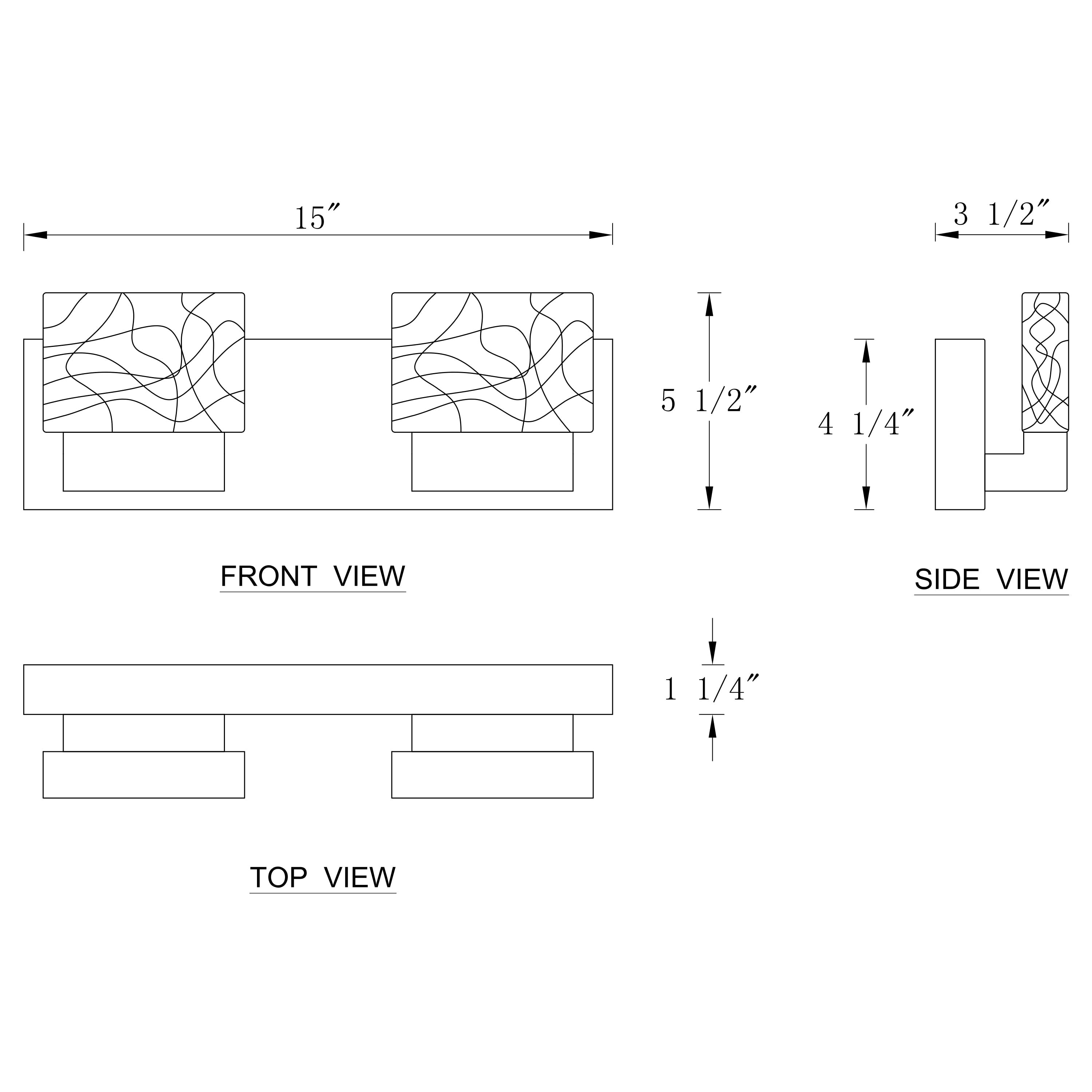 C Cattleya Stainless Steel 3000K Integrated LED Vanity Light with Art Glass Shades - Chrome