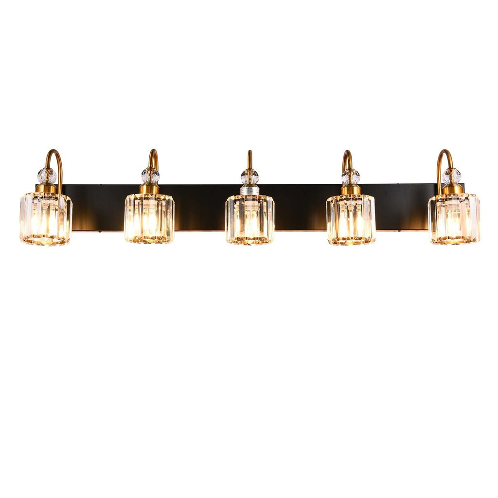 Chrome/ Black/ Gold Modern Over Mirror Crystal Bathroom Restroom Wall Lighting Fixtures Bath Lights Vanity Light