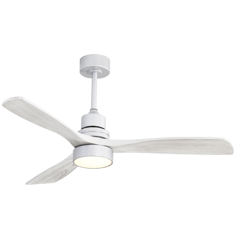 Sofucor 52 Indoor Wood Ceiling Fan Light with Remote, Integrated Light Optional