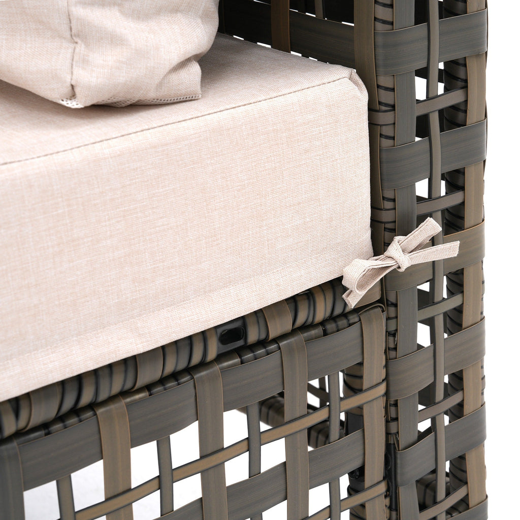 6 - Person Outdoor Sectional Seating Group with Cushions