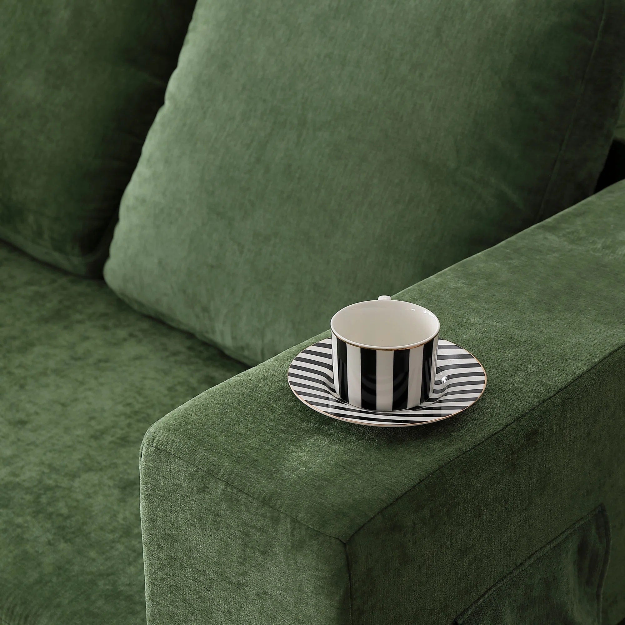 70.87 Upholstered Convertible Sleeper Sofa, Convertible Chair Floor Couch Comfy Sofa for Living Room, Bedroom, Chenille Fabric