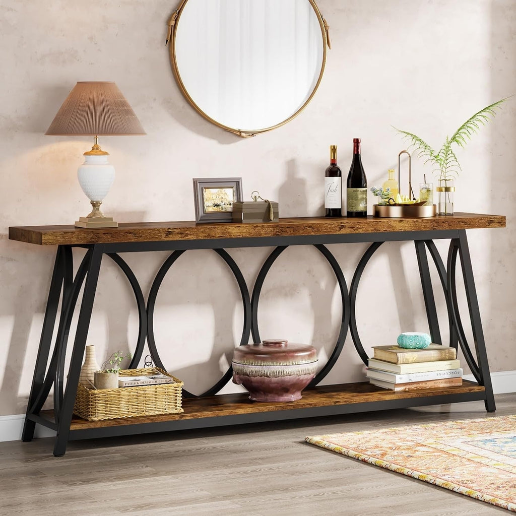 70.9 inch Extra Long Console Table Sofa Accent Table for Living Room
