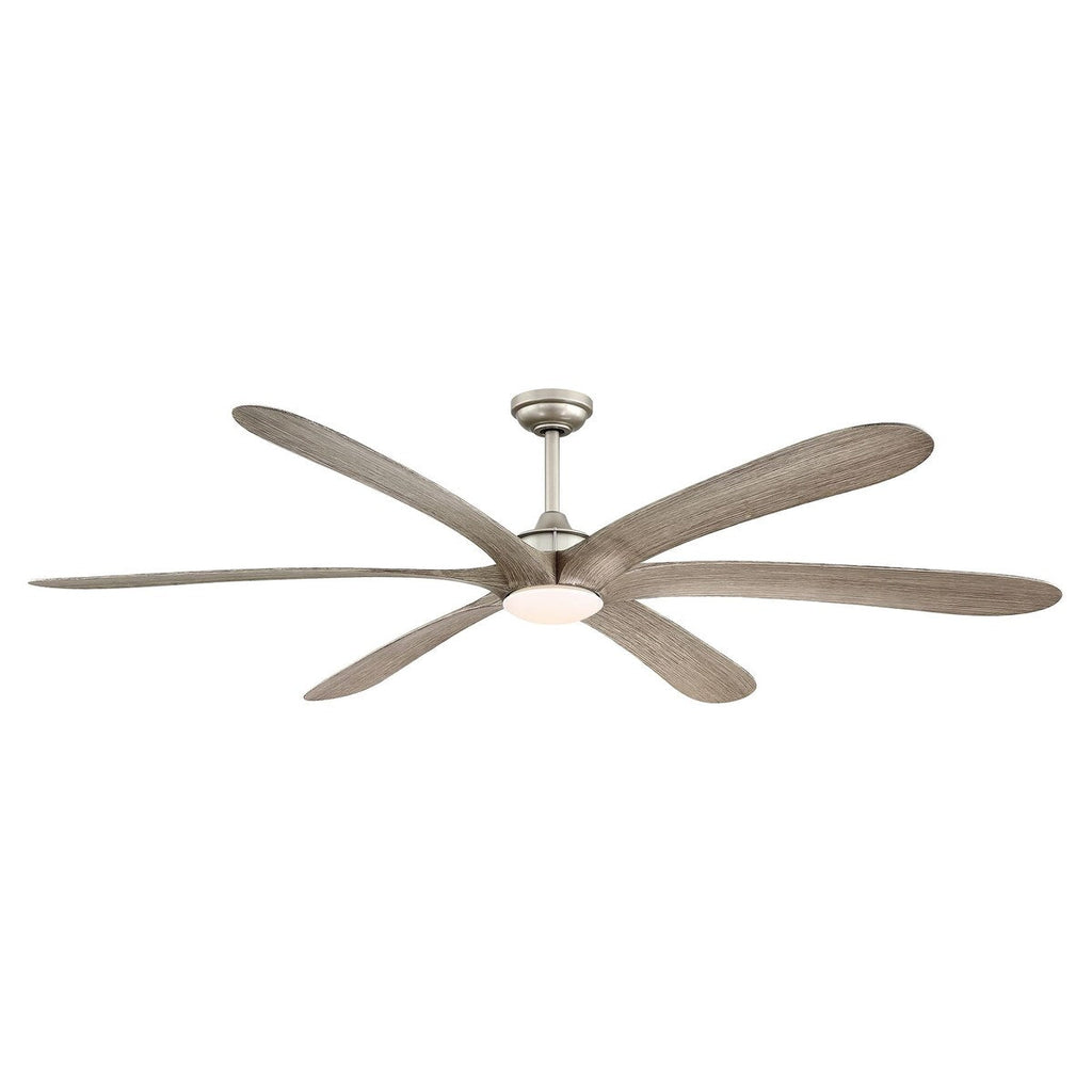 72-inch Driftwood 6-Blade Large DC Ceiling Fan with Light and Remote