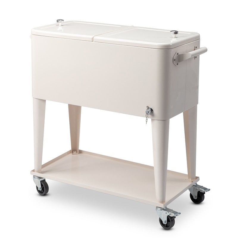 80QT Iron Spray Cooler with Shelf