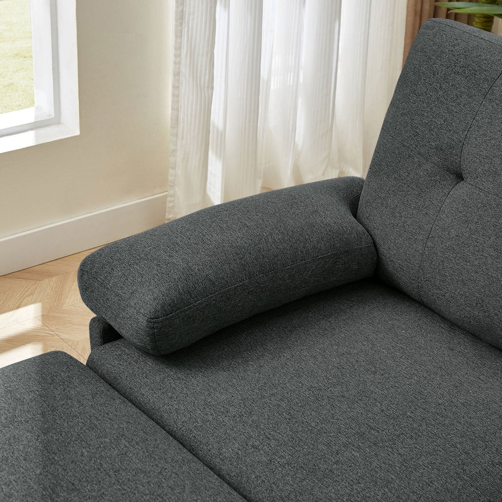 86.22 L Shaped Sectional Sofa with Side Storage Pockets