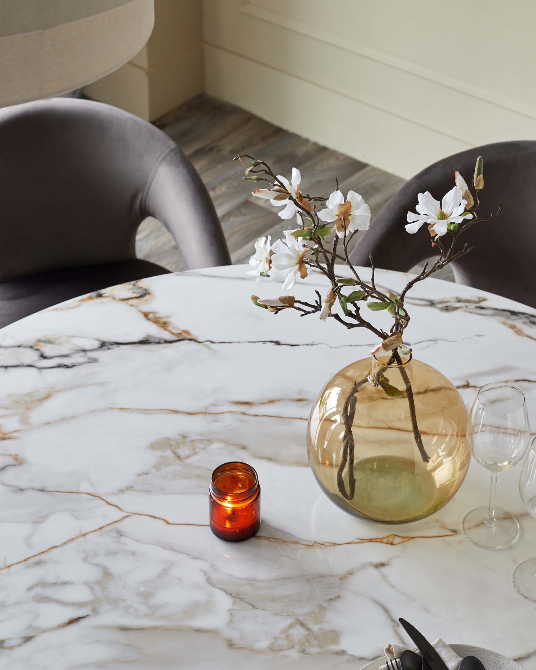 Austin natural ceramic 6 seater dining table