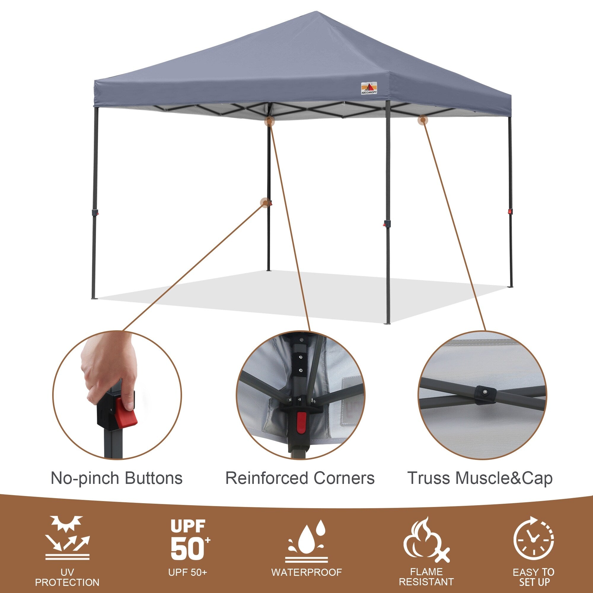 ABCCANOPY Durable Easy Pop up Canopy Tent Outdoor canopy tent