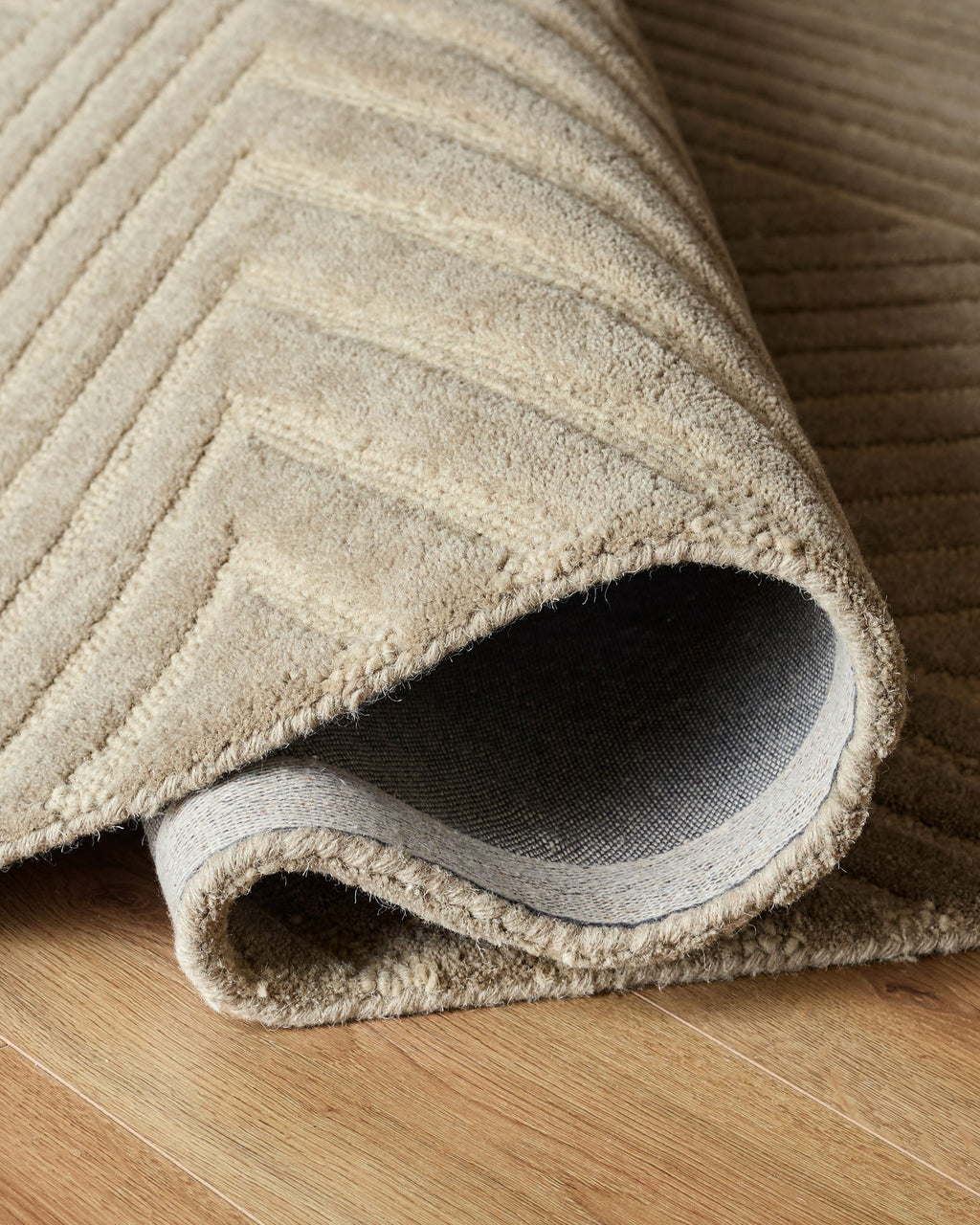 Abstract Point mocha textured large rug