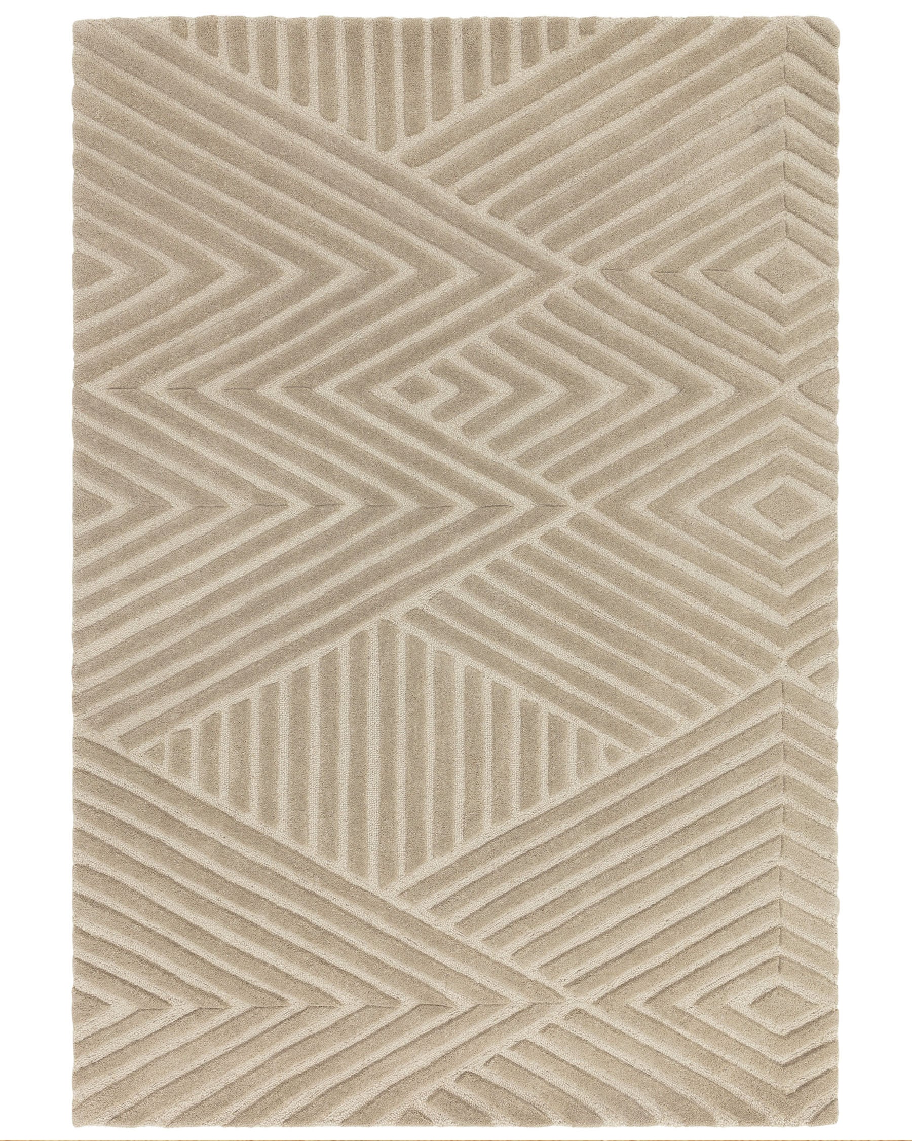 Abstract Point mocha textured large rug
