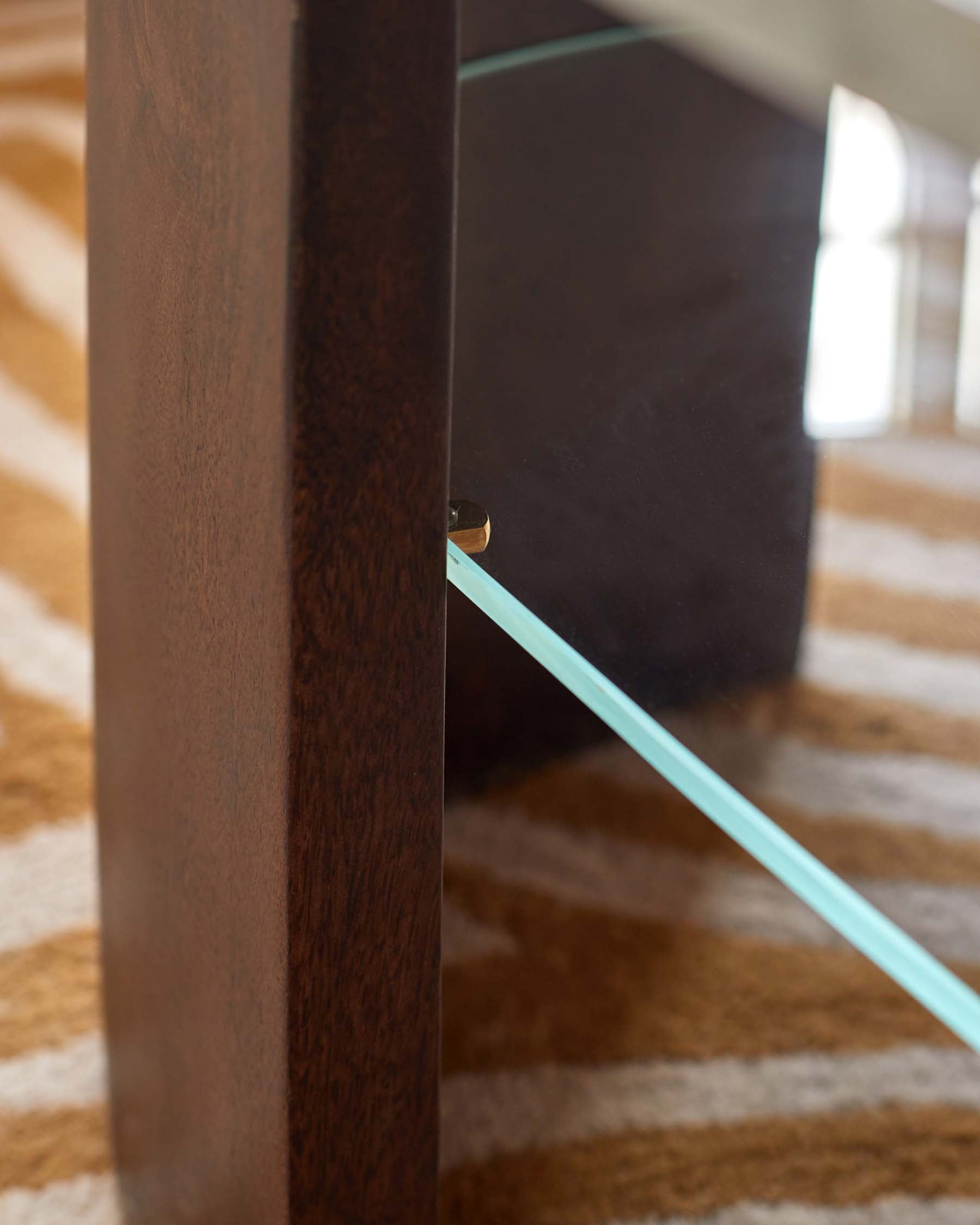 Adalynn dark wood toronto marble coffee table with mango wood