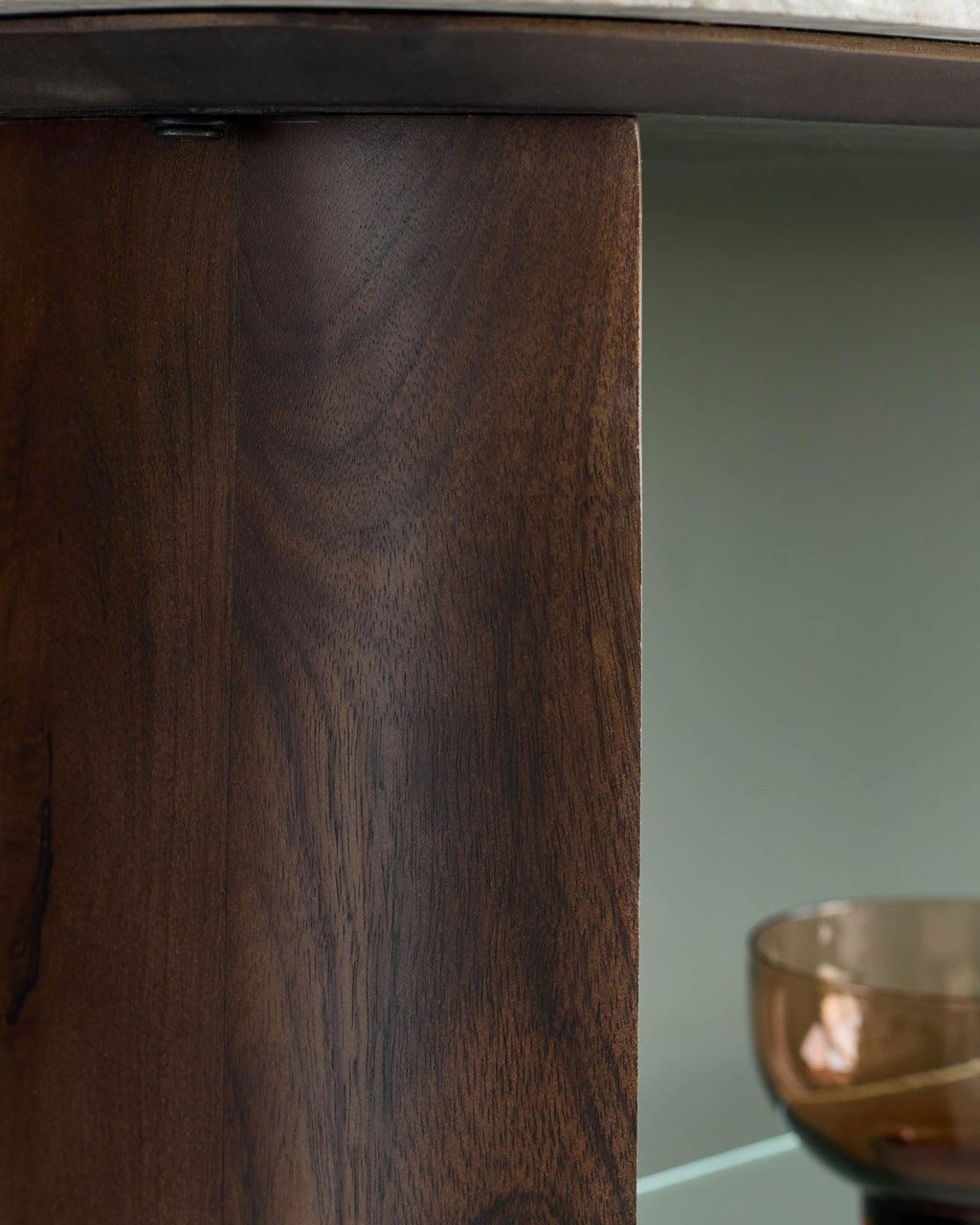 Adalynn toronto marble dark wood console table