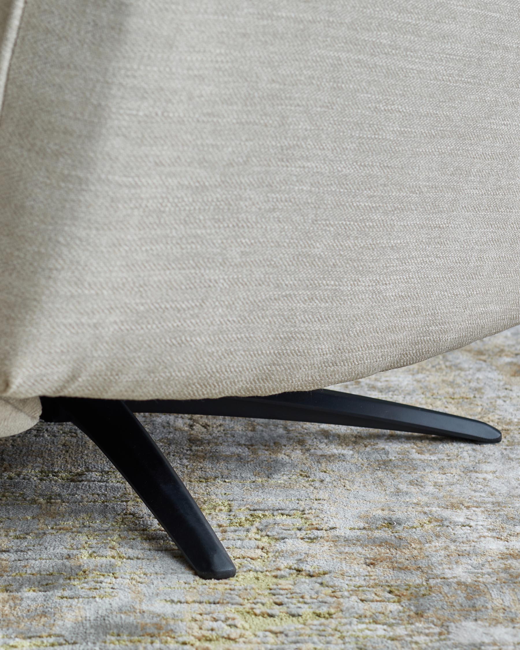 Aiden ivory fabric massage recliner accent chair