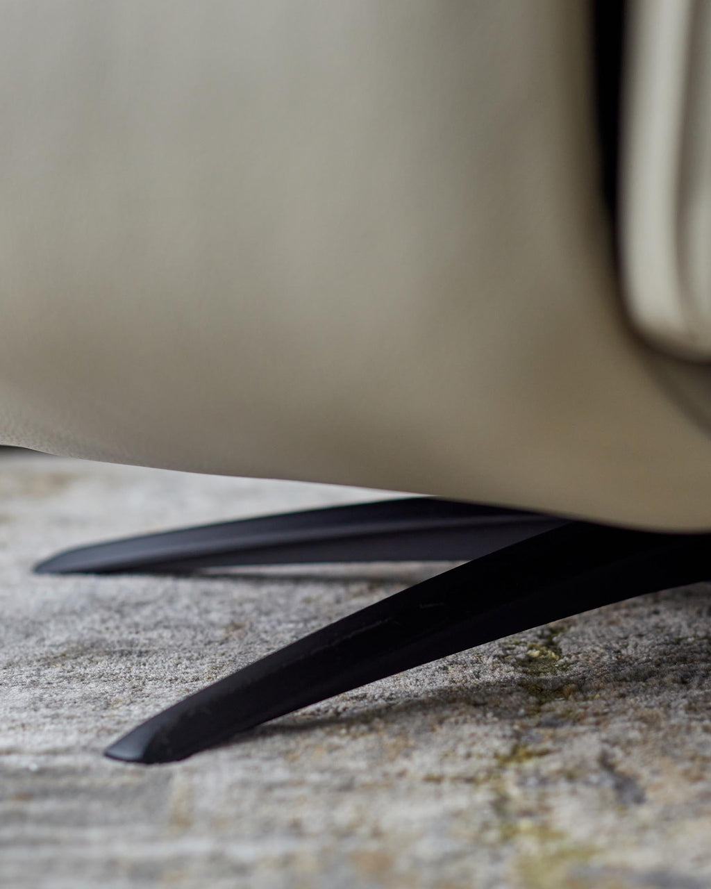 Aiden natural grey leather massage recliner accent chair