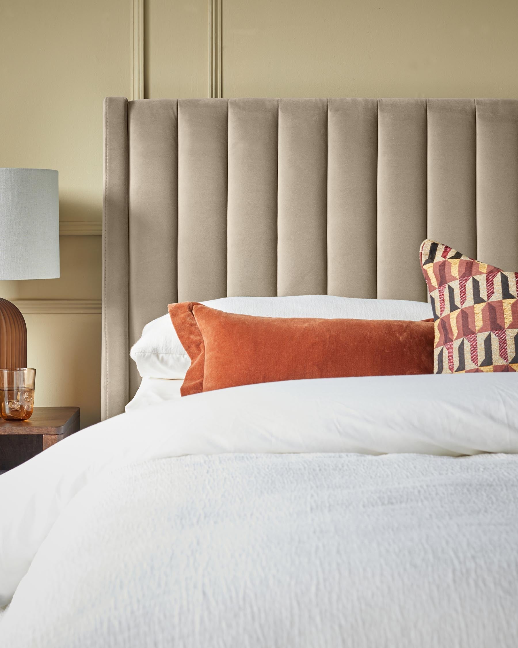 Amalfi Champagne Velvet Double Ottoman Storage Bed