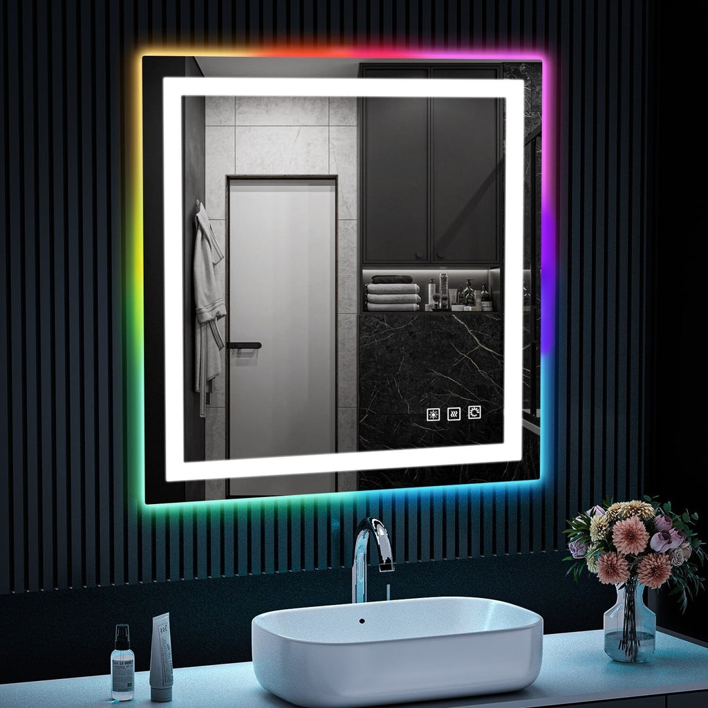 Anti-Fog RGB Backlit & LED Frontlit Bathroom Mirror