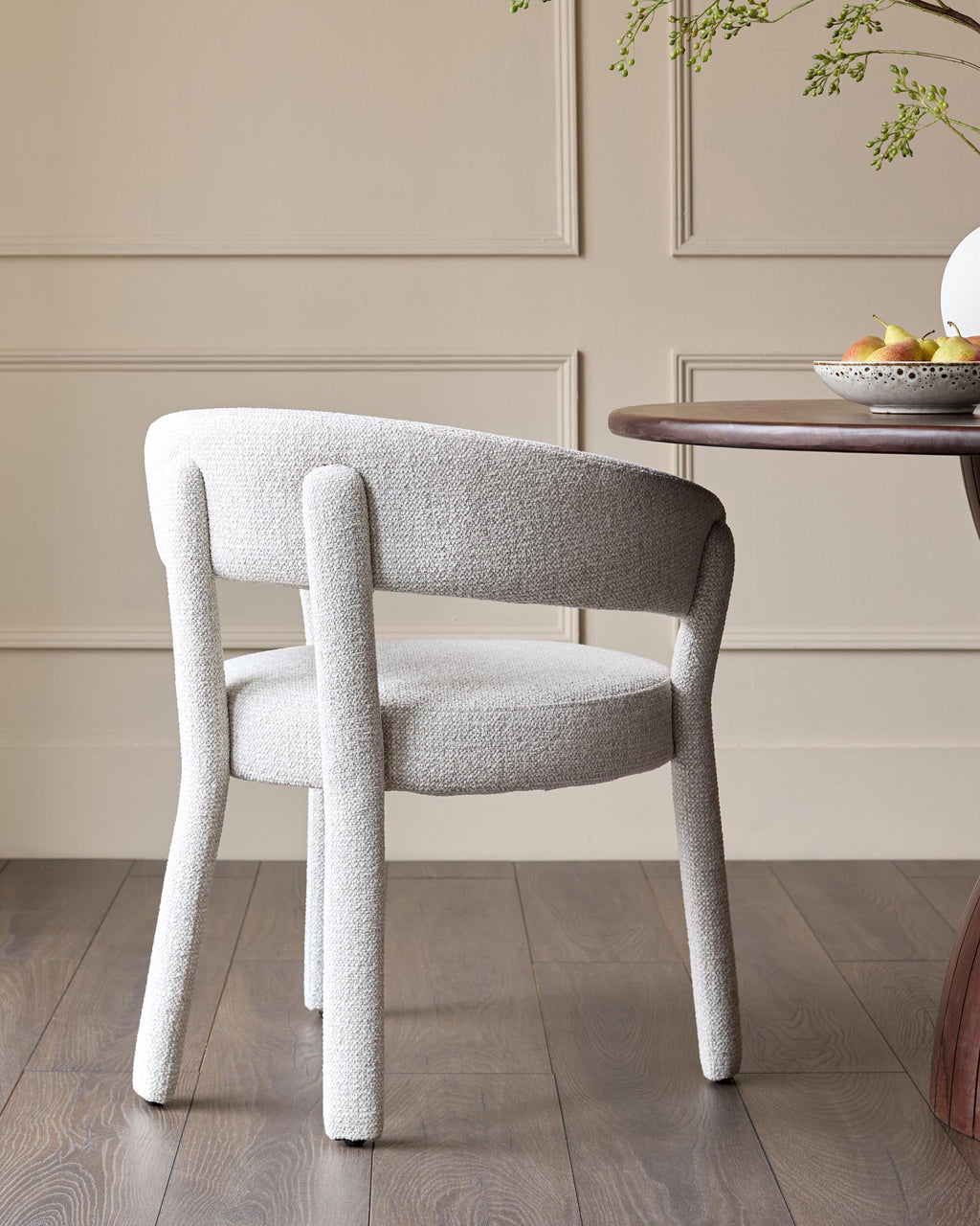 Anya natural fabric dining chair