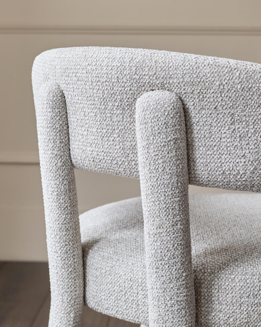 Anya natural fabric dining chair