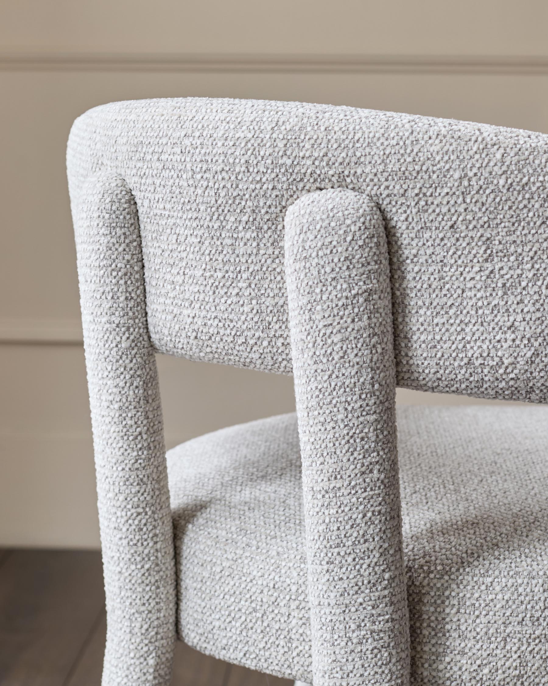 Anya natural fabric dining chair