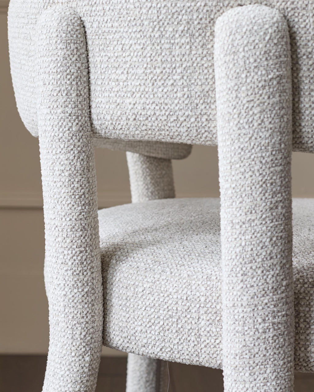 Anya natural fabric dining chair
