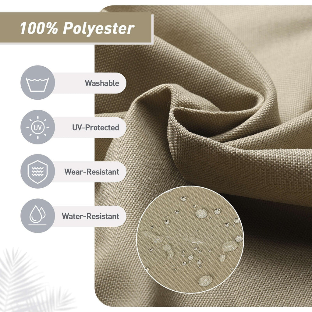 Aoodor Patio High Back Chair Cushions Set of 4, 46x21x4 Inches(Only Cushions)