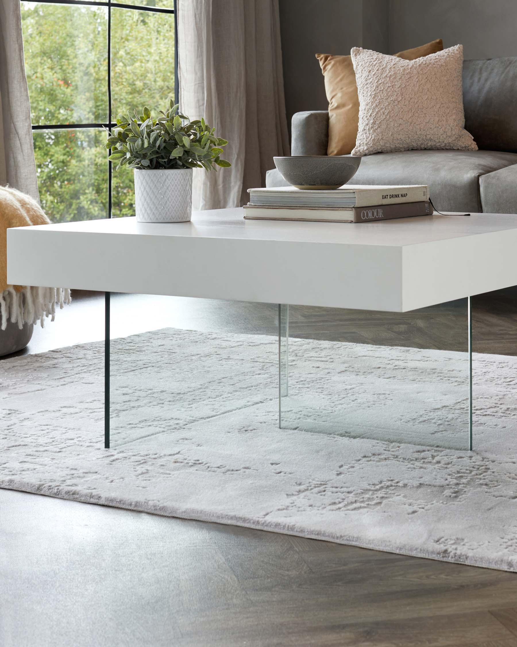 Aria White Oak Small Coffee Table
