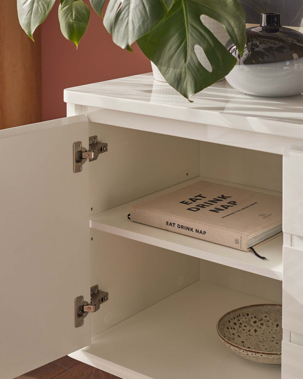 Assi White Gloss Sideboard