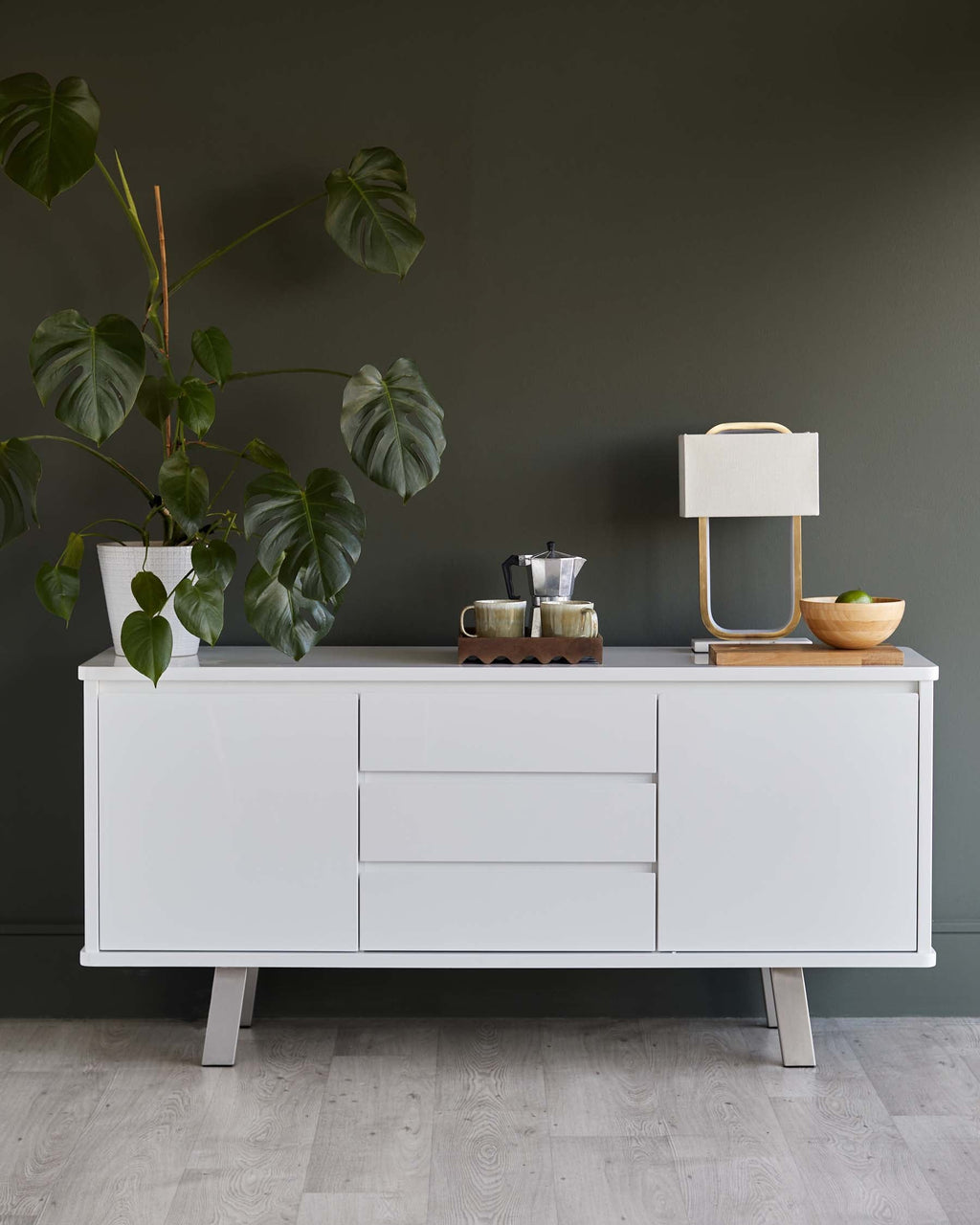 Assi White Gloss Sideboard