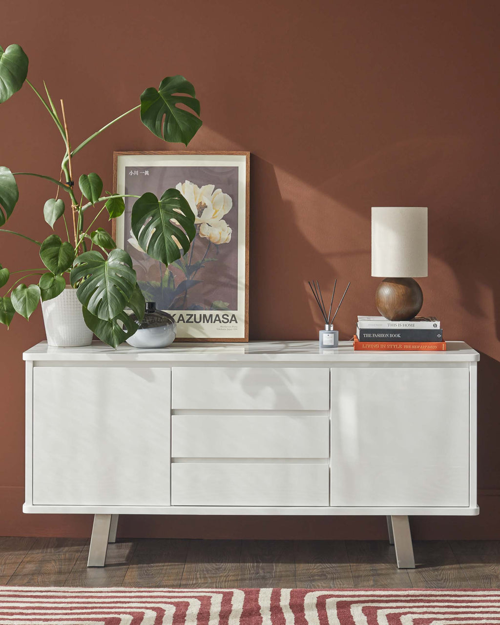 Assi White Gloss Sideboard