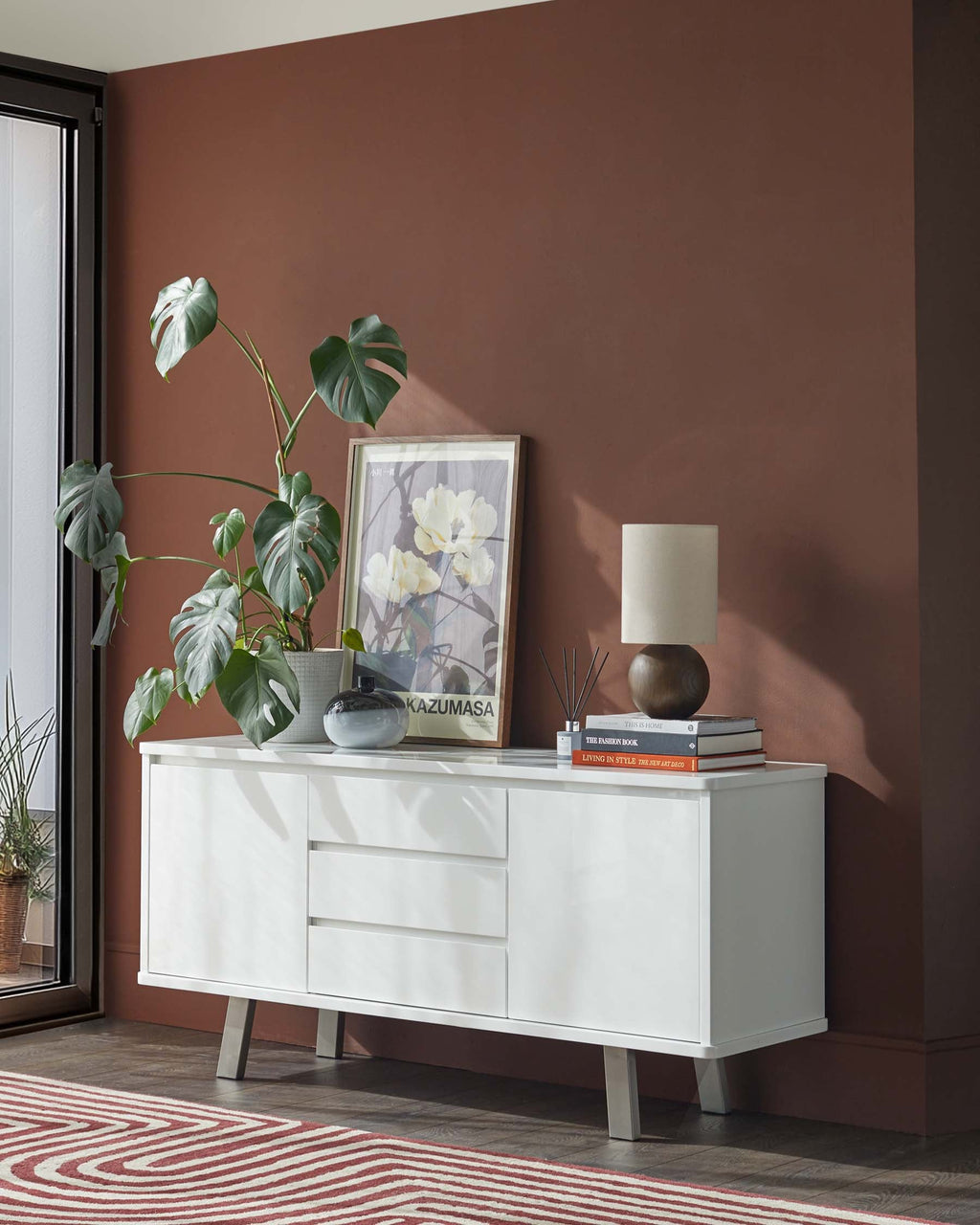 Assi White Gloss Sideboard