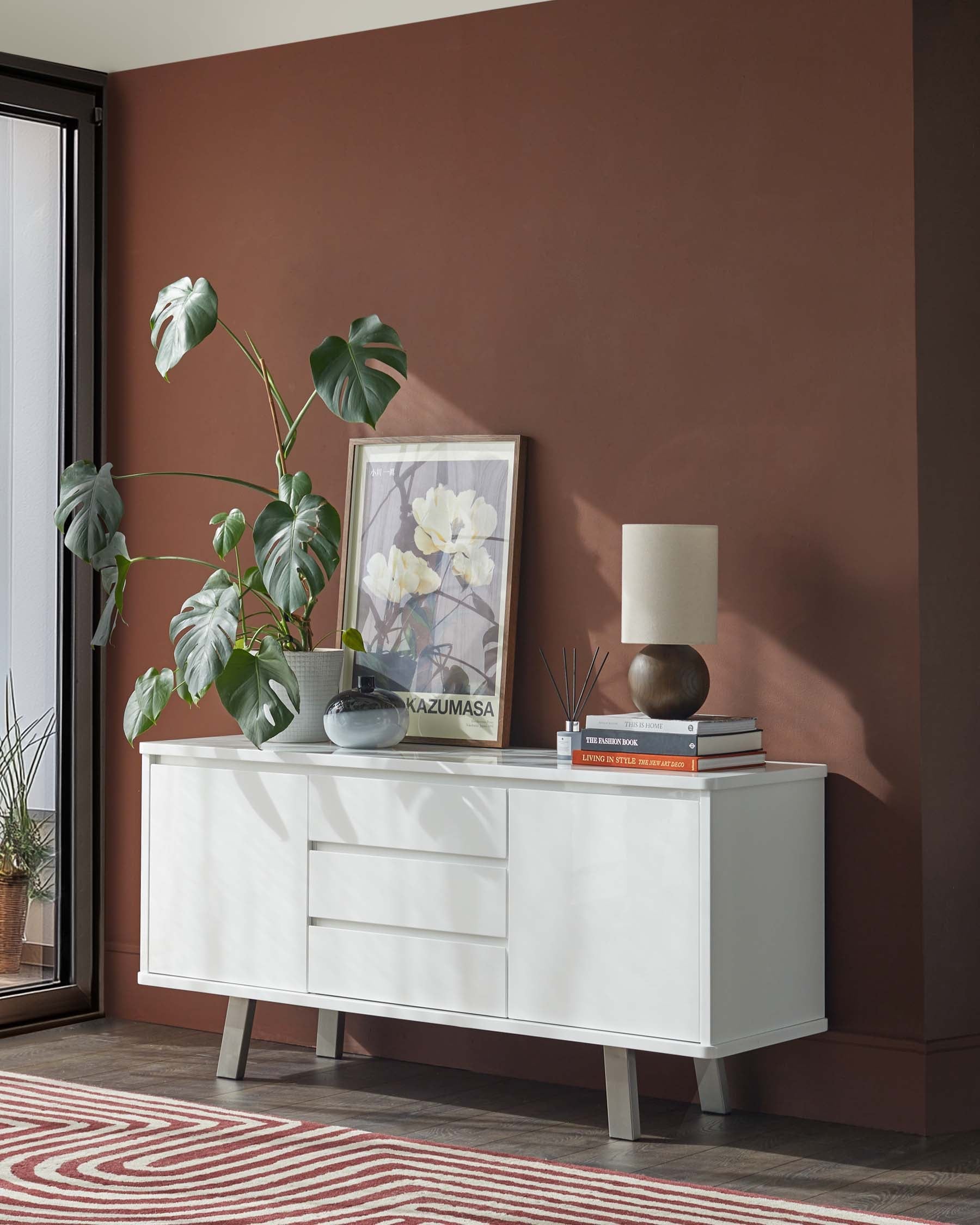 Assi White Gloss Sideboard