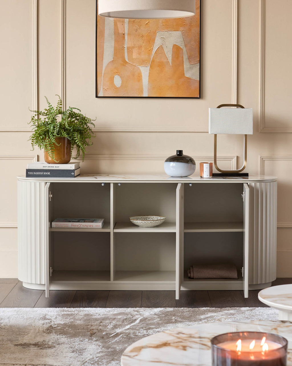 Austin natural ceramic sideboard