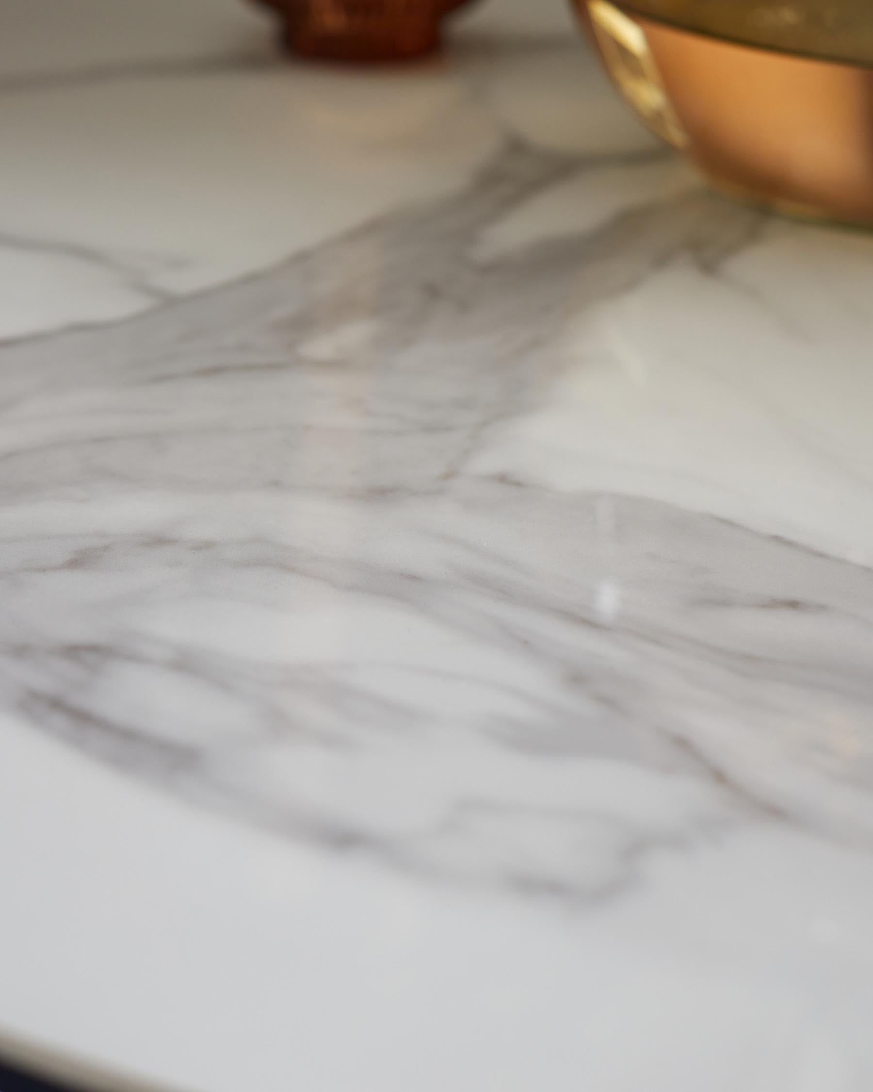 Austin white ceramic 6 seater dining table