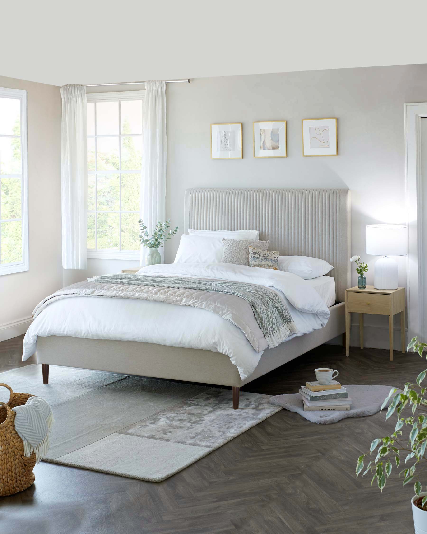 Avery Cream Fabric Super King Size Ottoman Storage Bed