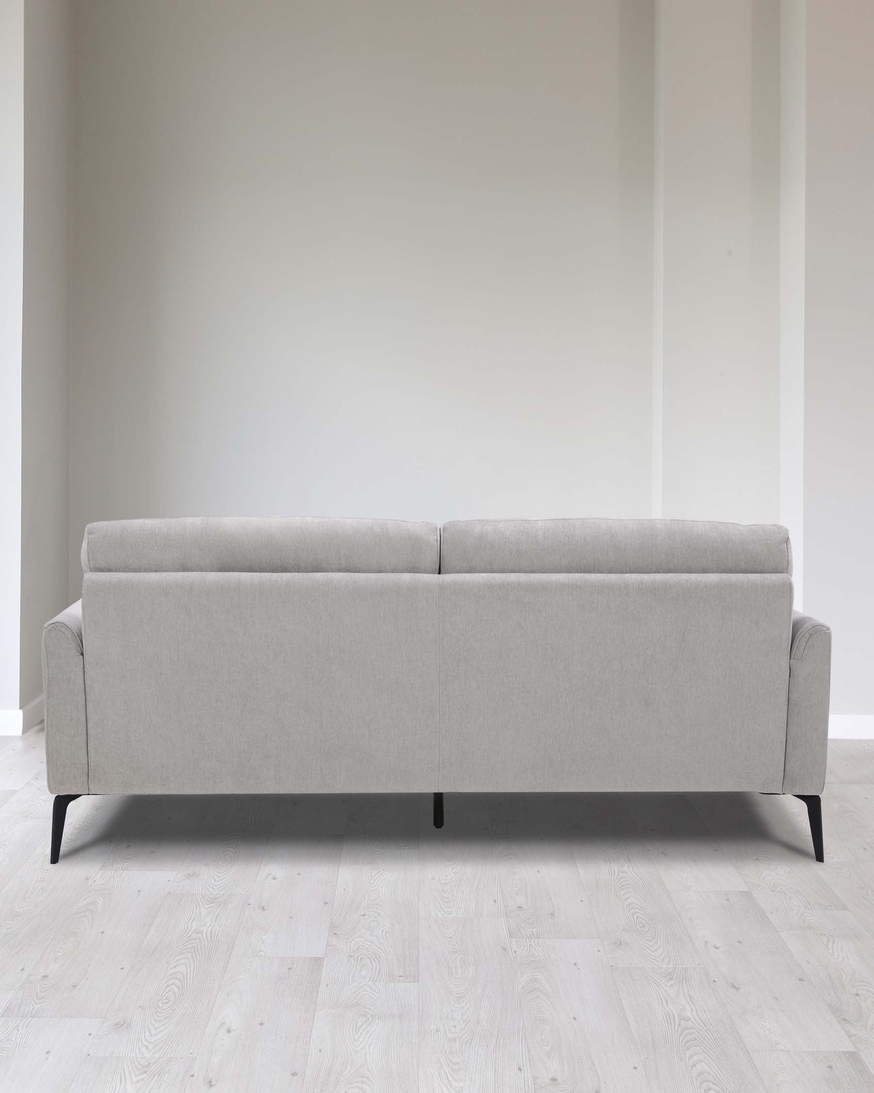 Brooks Light Grey Fabric Pleat 3 Seater Sofa