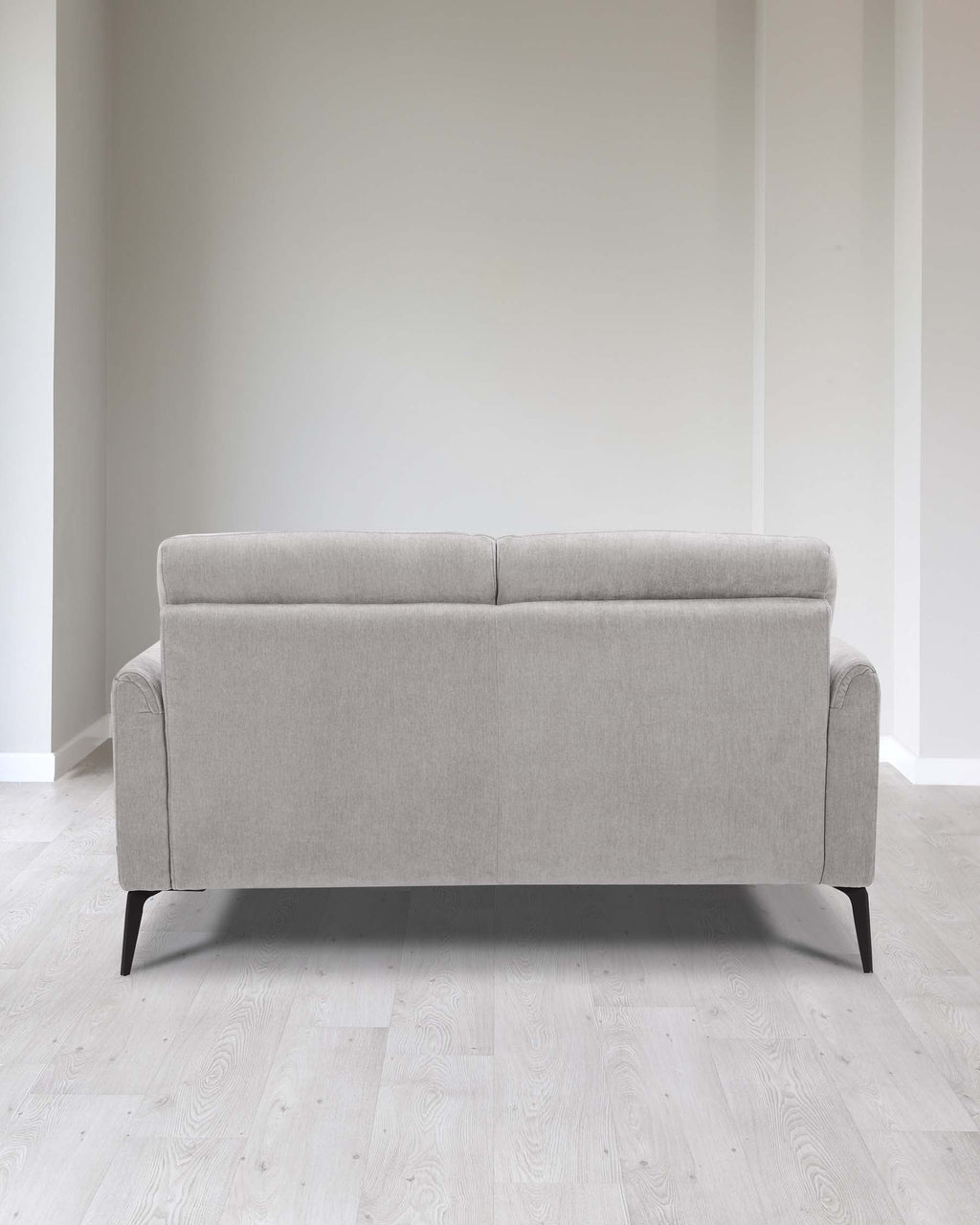 Brooks Light Grey Fabric Pleat 2 Seater Sofa