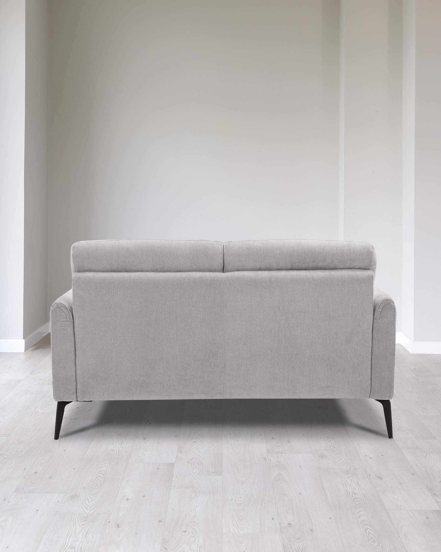 Brooks Light Grey Fabric Pleat 2 Seater Sofa