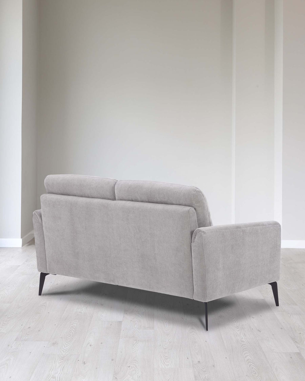 Brooks Light Grey Fabric Pleat 2 Seater Sofa