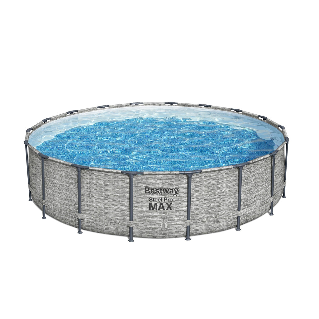 Bestway Steel Pro MAX Round Above Ground Swimming Pool with Pump & Cover