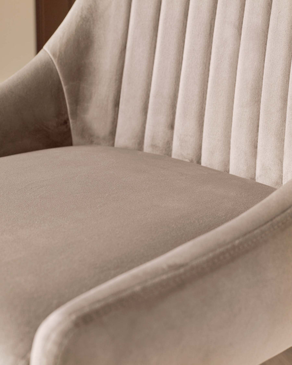 Blakely champagne velvet bar stool