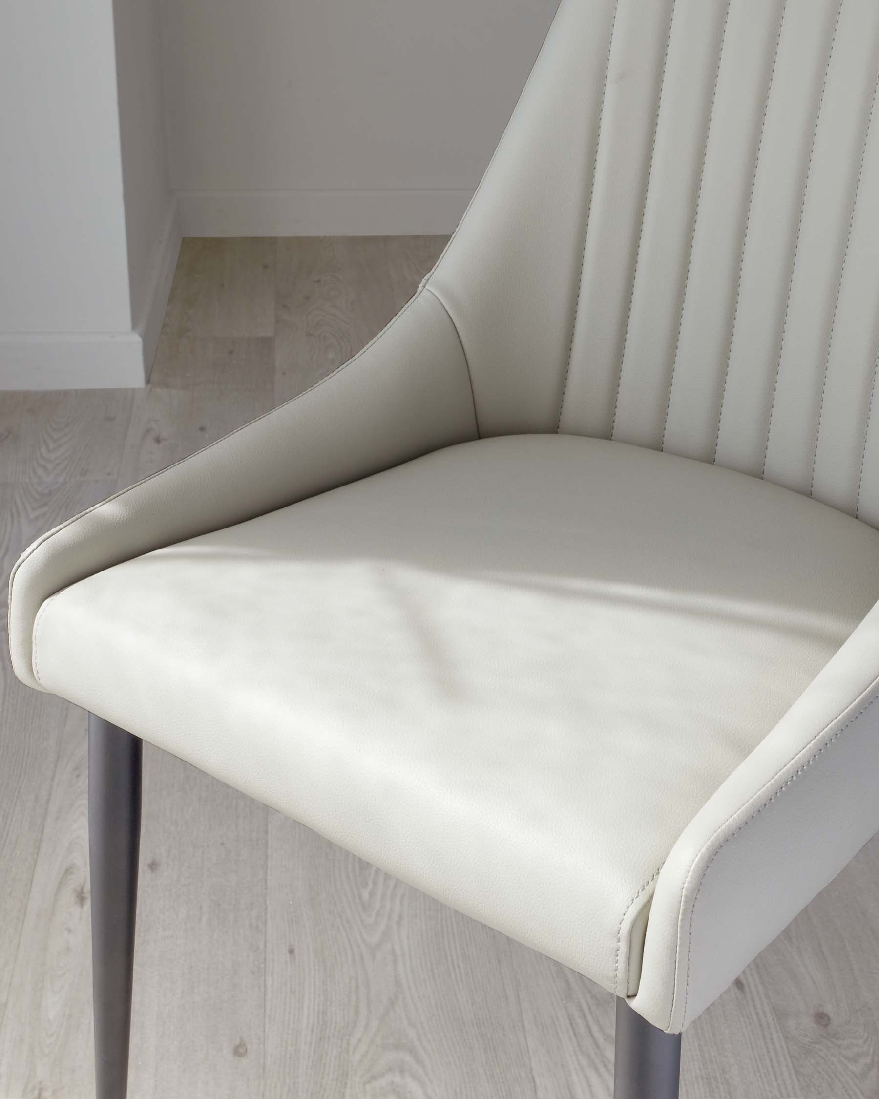 Blakely Light Grey Faux Leather Dining Chair