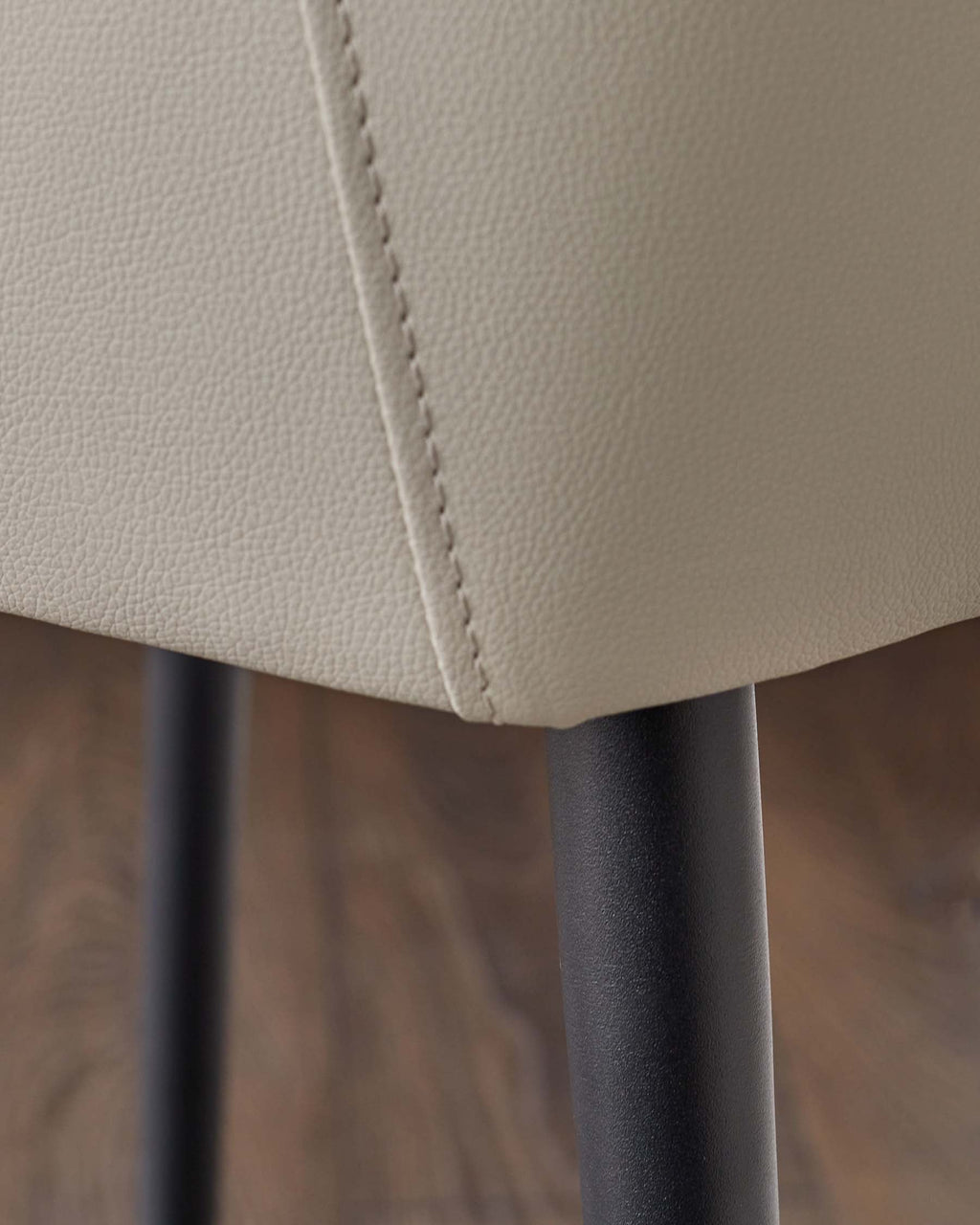 Blakely light grey faux leather bar stool