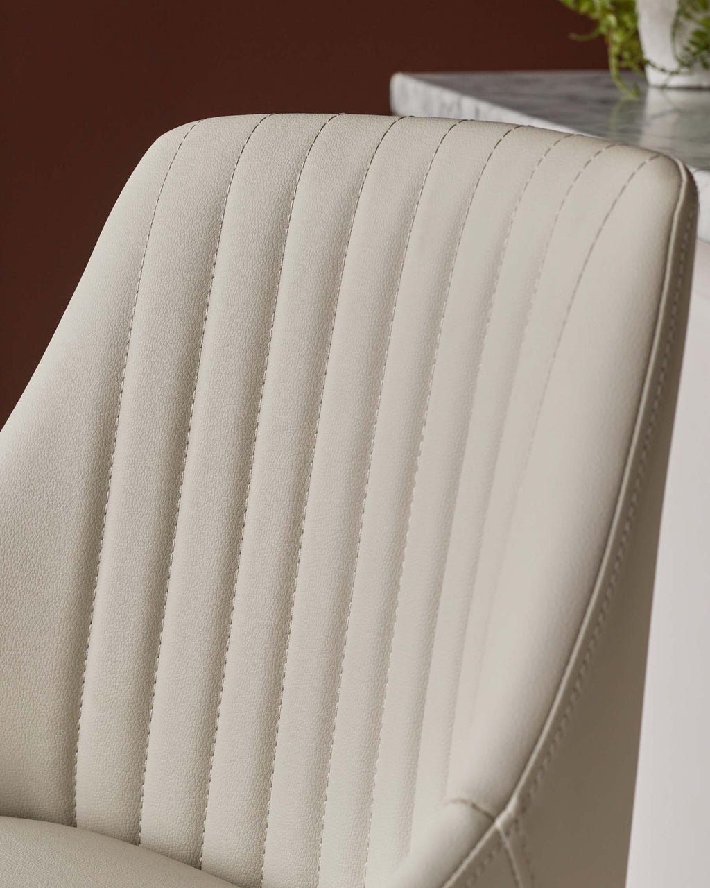 Blakely light grey faux leather bar stool