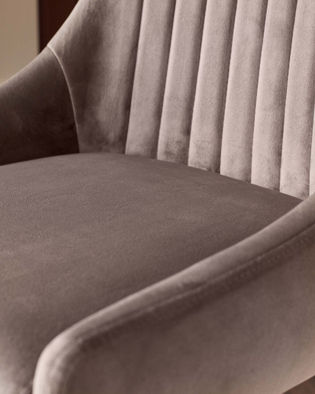 Blakely mocha velvet bar stool